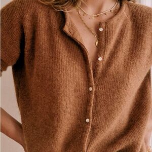 Camel-colored Gaspar cardigan